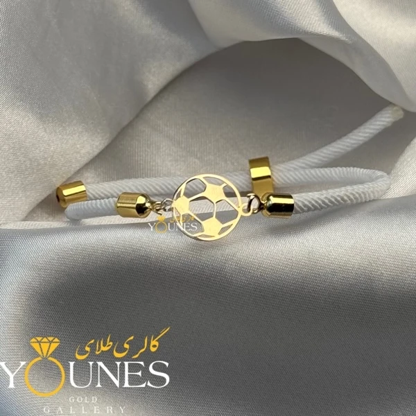 دستبند توپ فوتبال طلا لیزری